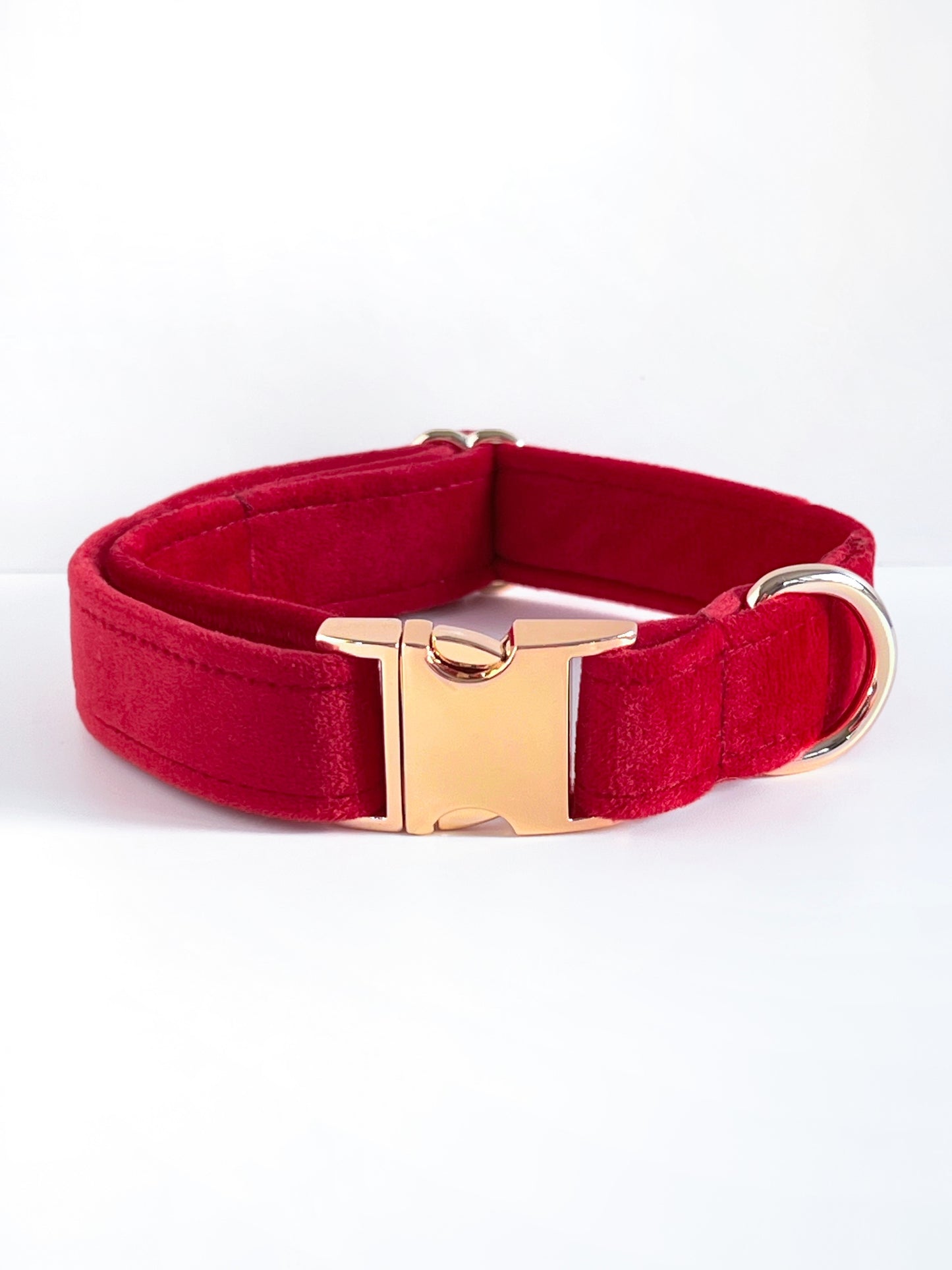 Collar | Fabric - Ruby Red Velvet