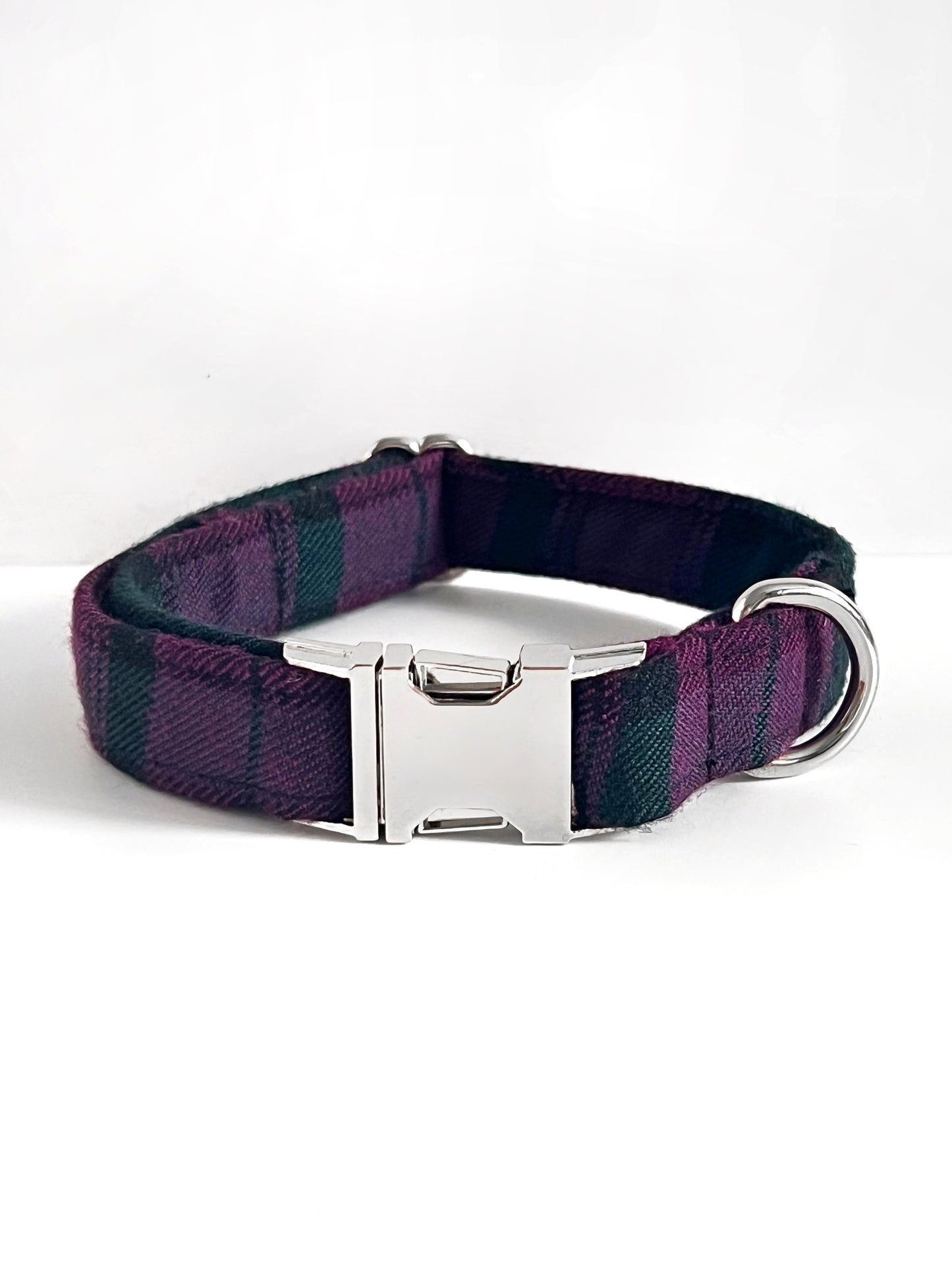 Collar | Fabric- Purple Tartan