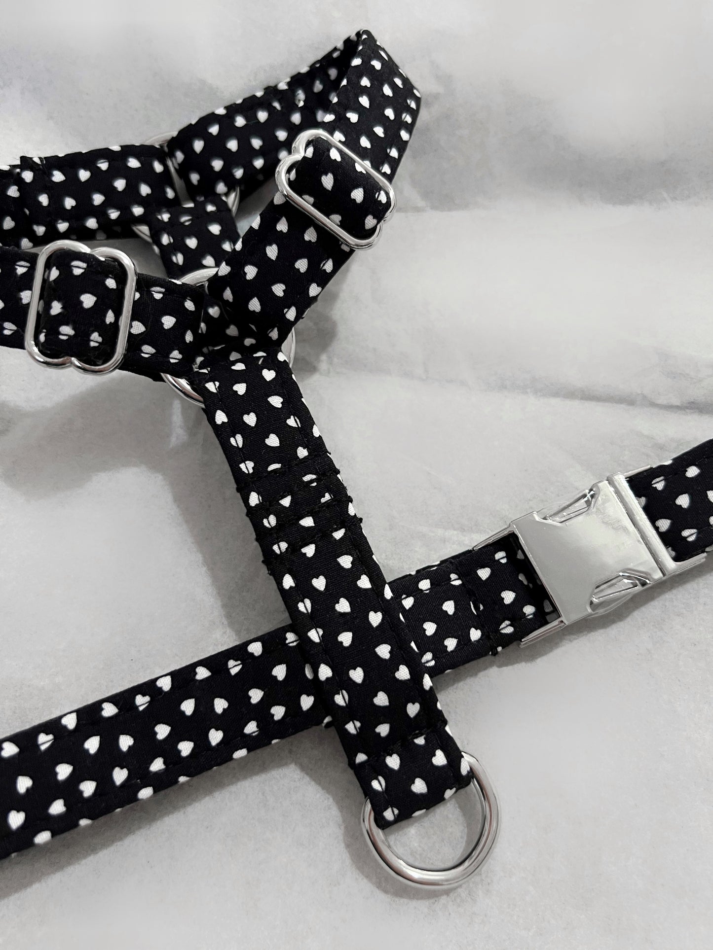 Harness | Fabric Strap - Dark Hearts