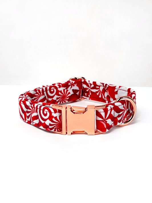 Collar | Fabric - Candy Cane Lane