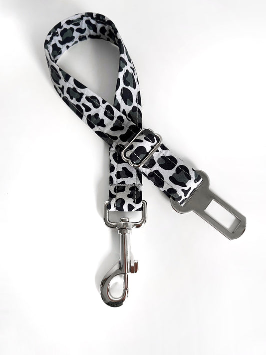 Seatbelt - Grey Leopard Print