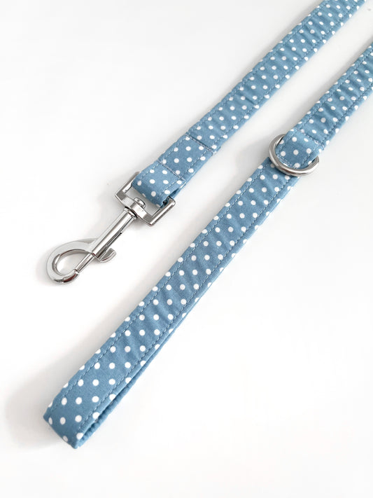 Lead | Fabric - Blue Polka Dot