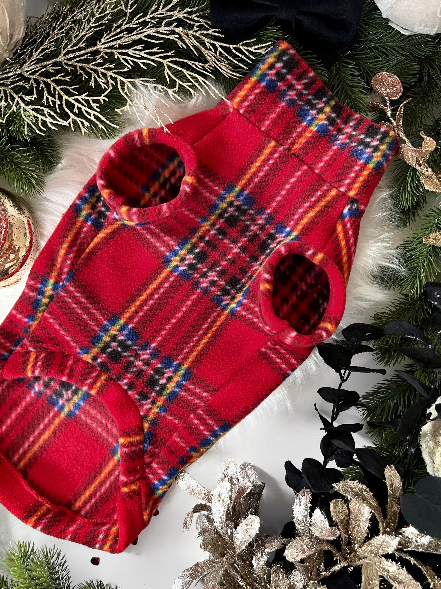 Polar Fleece | Tankie - Royal Stewart Tartan