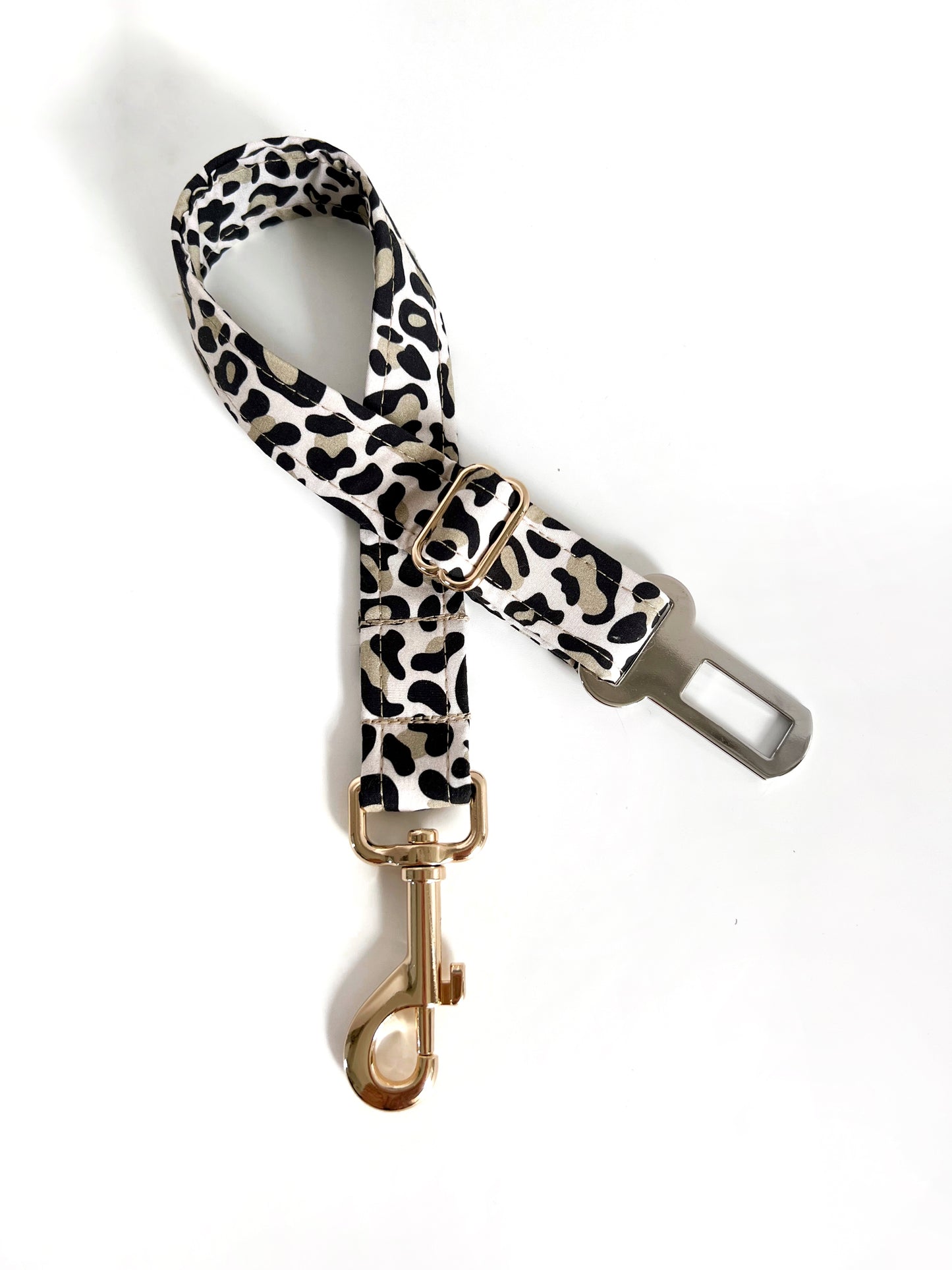 Seatbelt - Beige Leopard Print