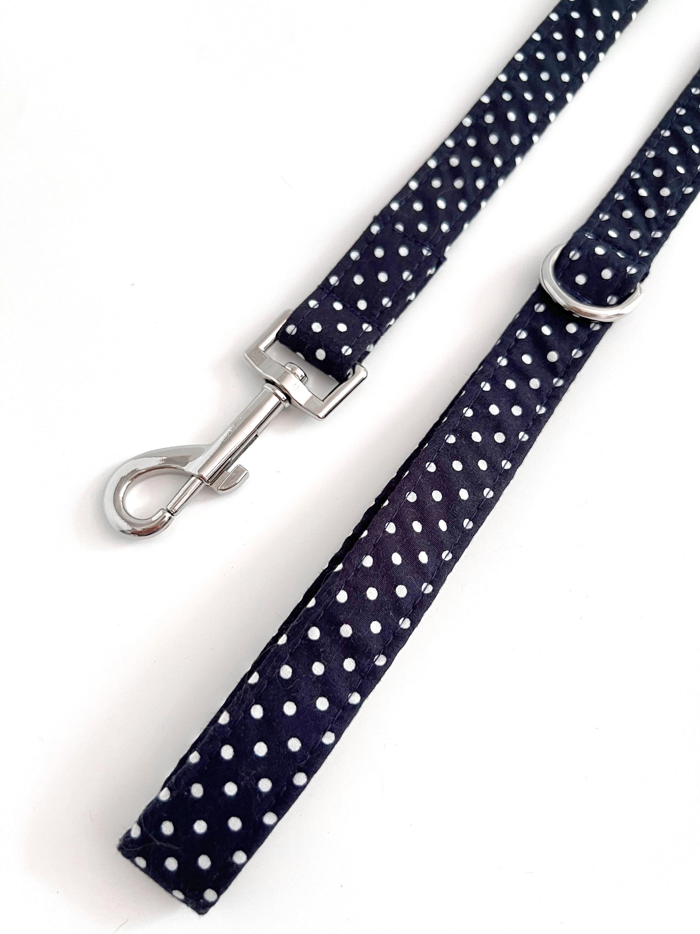 Lead | Fabric - Navy Polka Dot