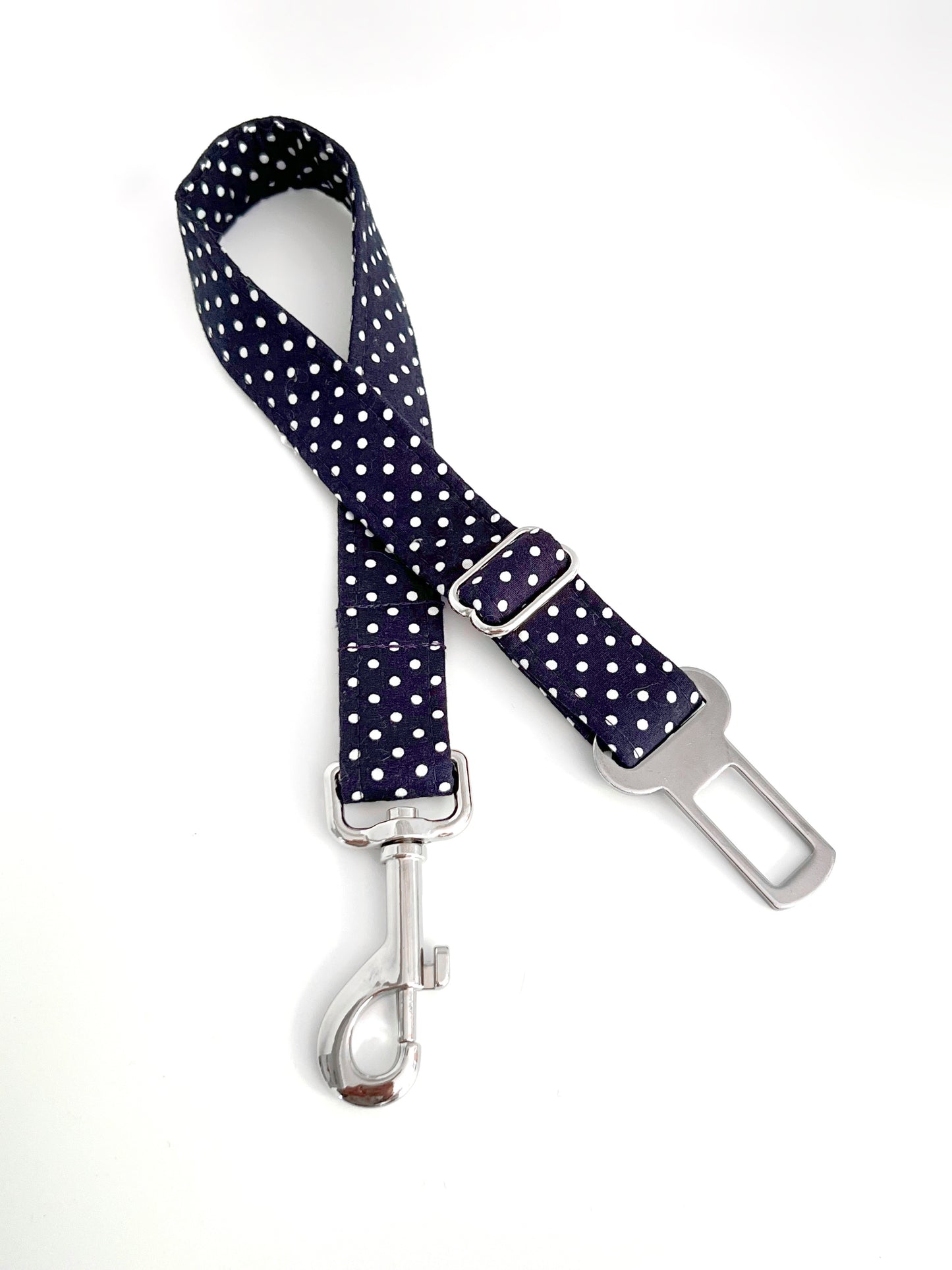 Seatbelt - Navy Polka Dot