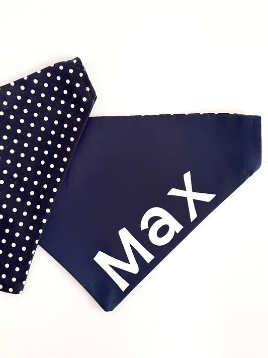 Bandana - Navy Polka Dot