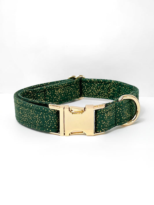 Collar | Fabric - Green Classic Christmas