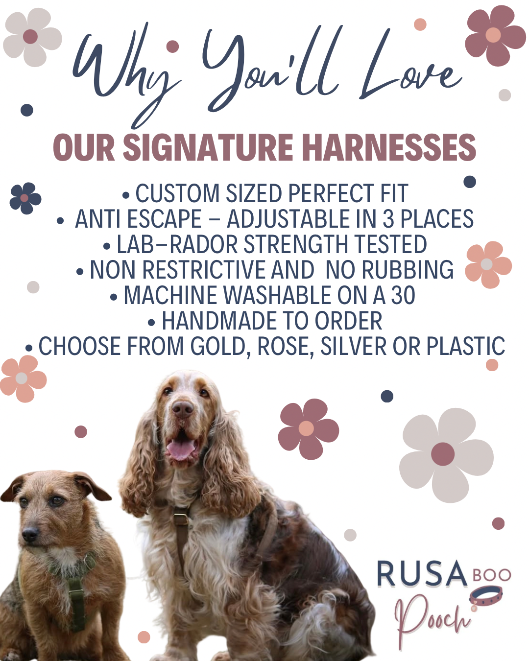 Reasons to love our signature strap harnesses