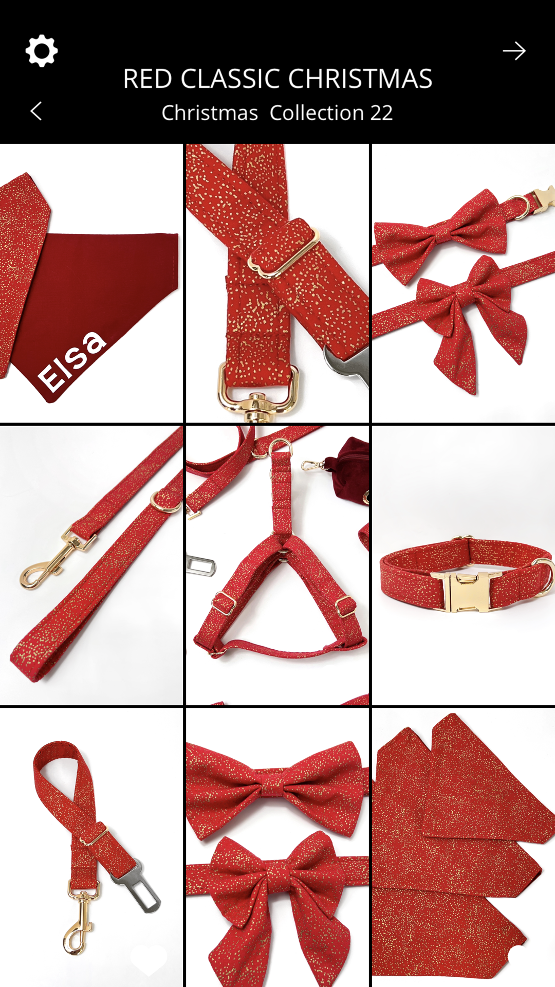 Lead | Fabric - Red Classic Christmas